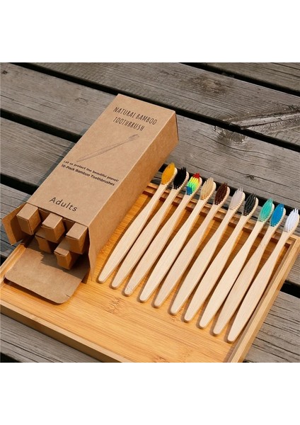 Mavi Stil Ack Diş Fırçası Çevre Dostu Bambu Saplı Yumuşak Kıllar Biyolojik Olarak Parçalanabilir Çevresel Olarak Taşınabilir Seyahat Diş Fırçası Seti (Yurt Dışından) indirimleri