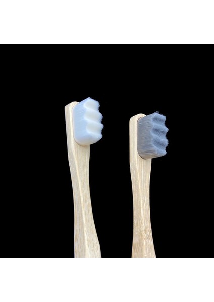 1 Adet Siyah Düz Stil Ultra-Ince Yumuşak Saç Çevre Dostu Diş Fırçası Taşınabilir Seyahat Diş Fırçası Yumuşak Fiber Nano Diş Fırçası Ağız Hijyeni Bakımı (Yurt Dışından)