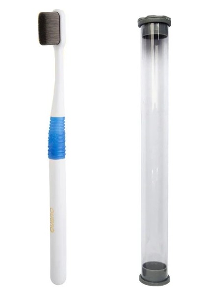 Mavi Stil Süper Yoğun Kıllar Diş Fırçası Ultrasoft Bambu Kömür Elyaf Yumuşak Ağız Bakımı Hamile Hassas Diş Etleri Için Seyahat Çantası ile 35G (Yurt Dışından)