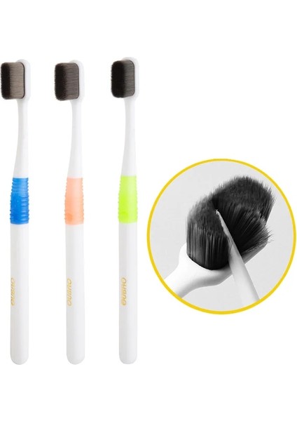 Mavi Stil Süper Yoğun Kıllar Diş Fırçası Ultrasoft Bambu Kömür Elyaf Yumuşak Ağız Bakımı Hamile Hassas Diş Etleri Için Seyahat Çantası ile 35G (Yurt Dışından) fırsatları