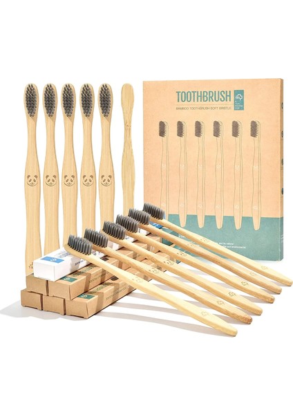 2 Adet Stil Y-Kelin Yumuşak Kömür Bambu Diş Fırçaları Çevre Dostu Diş Fırçası Biyobozunur Diş Fırçası Doğal Diş Fırçası Bambu Diş Fırçası (Yurt Dışından)