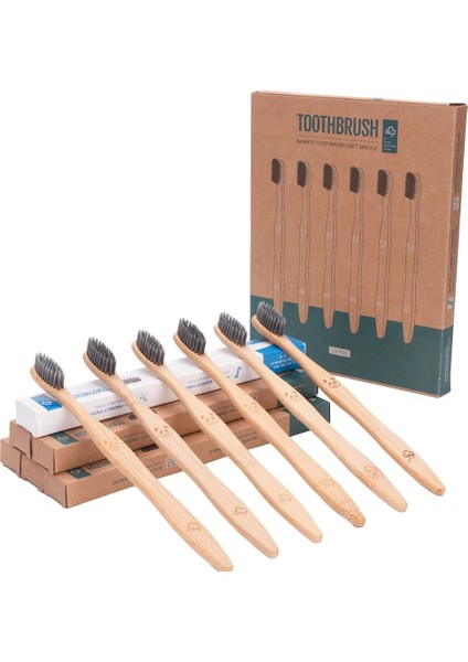 2 Adet Stil Y-Kelin Yumuşak Kömür Bambu Diş Fırçaları Çevre Dostu Diş Fırçası Biyobozunur Diş Fırçası Doğal Diş Fırçası Bambu Diş Fırçası (Yurt Dışından)
