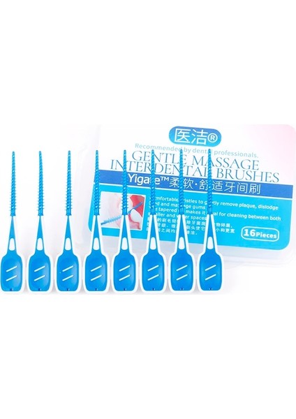 Diş Arası Fırçalama Temizleme Ipi Yetişkin Diş Fırçası Kürdan Diş Fırçası Diş Taşınabilir Ağız Bakımı Aracı Yumuşak Silikon (Yurt Dışından)