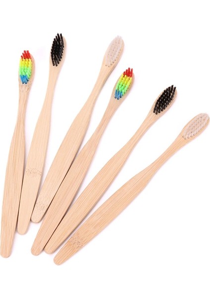 Beyaz Stil 1 Adet Renkli Kafa Bambu Diş Fırçası Çevre Ahşap Gökkuşağı Bambu Diş Fırçası Ağız Bakımı Yumuşak Kıl Kafa Diş Fırçası (Yurt Dışından) indirimleri