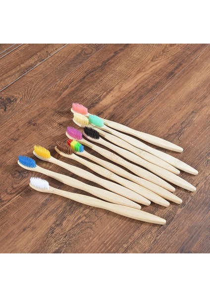 5 Siyah 5 Beyaz Stil 10 Parça Karışık Bambu Diş Fırçası Çevre Dostu Brosse A Dent Yumuşak Kıllar Dupont Kömür Dişleri Eko Bambu Diş Fırçası Diş Oral (Yurt Dışından)