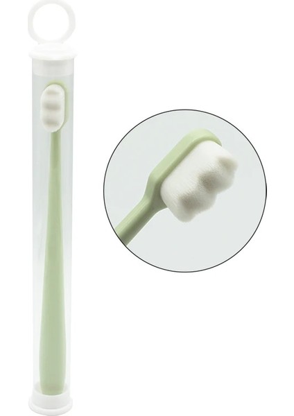No.6 Tarzı Milyon Fiber Diş Fırçası Ultra-Ince Yumuşak Saç Diş Fırçası Dalga Nano Diş Fırçası Çevre Dostu Taşınabilir Seyahat Diş Fırçası Kutulu (Yurt Dışından)