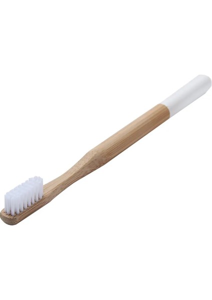 No.1 Tarzı Dro Doğal Bambu Diş Fırçası Yumuşak Kıl Çevre Dostu Seyahat Diş Fırçası Ağız Bakımı Ahşap Saplı Cepillo De Dientes (Yurt Dışından)
