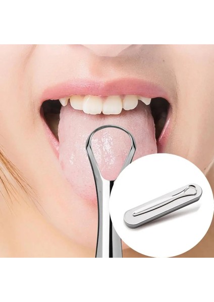 Gümüş Takım Elbise Tarzı Yetişkinler Için Dil Fırçası Mükemmel Uyum Ergonomi Kolu 3 Tip Paslanmaz Çelik Dil Kazıyıcı Metal Temizleyici Dil Fırçası (Yurt Dışından) fiyatları