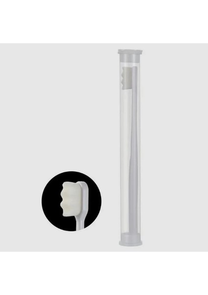 No.8 Stili Nano Ultra-Ince Kıllar ile 3 Renk Opsiyonel Ortable Diş Fırçaları Waveflat Diş Başlığı Seyahat Dış Mekan Kullanımı Ağız Bakımı Aracı (Yurt Dışından)