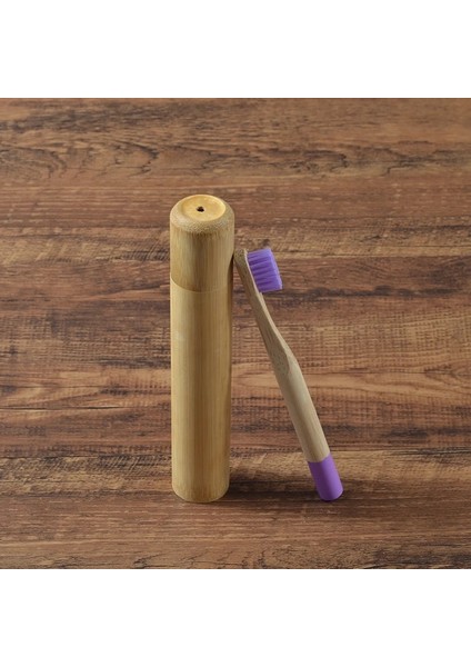 Bambu Kılıf Stili Doğal Dostu Çocuklar Bambu Diş Fırçası Yumuşak Kıllar Bambu Elyaf Ahşap Saplı Bambu Diş Fırçası Tüp Taşınabilir Ağız Bakım Setleri (Yurt Dışından)