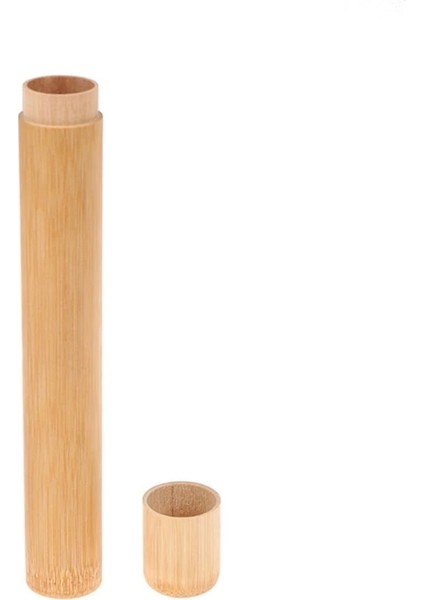 Diş Fırçası Kutusu Tarzı Organik Bambu Diş Fırçası Kılıf Tüp Doğal Bambu Tüp Kavanoz Taşınabilir Diş Fırçası Bambu Kapak Seti Çubukları Tütsü Brülör Kutusu (Yurt Dışından)