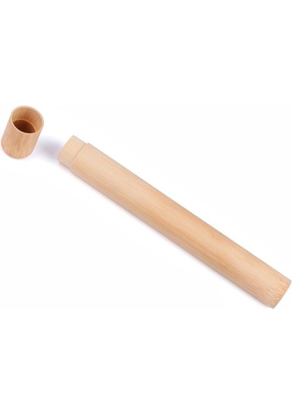 Diş Fırçası Kutusu Tarzı Organik Bambu Diş Fırçası Kılıf Tüp Doğal Bambu Tüp Kavanoz Taşınabilir Diş Fırçası Bambu Kapak Seti Çubukları Tütsü Brülör Kutusu (Yurt Dışından)