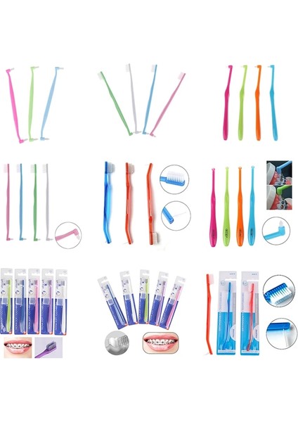 Beyaz Stil Temiz Ortodontik Parantezler Interdental Fırça Toksik Olmayan Yetişkin Ortodontik Diş Fırçaları Diş Diş Fırçası U Trim Yumuşak Diş Fırçası (Yurt Dışından)