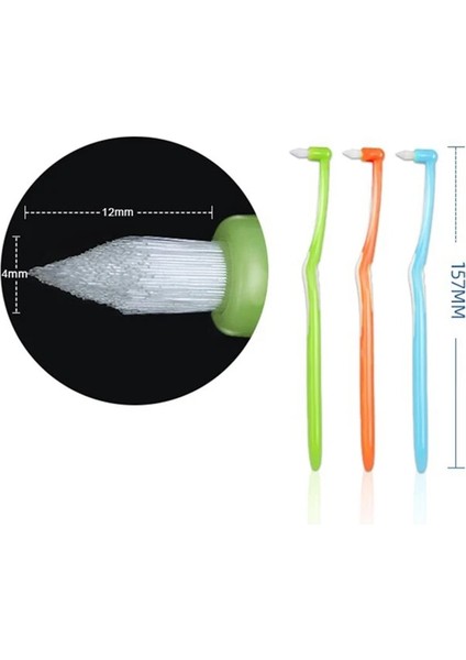Keskin Mavi Stil 1 Adet Ortodontik Diş Fırçası Interdental Diş Fırçası Küçük Kafa Yumuşak Saç Düzeltme Diş Parantez Diş Ipi Ağız Diş Bakımı (Yurt Dışından)