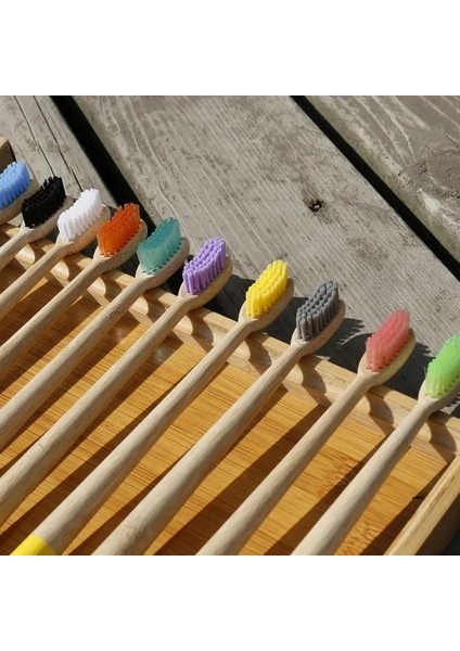 04 Gri Stil 1 Adet Bambu Diş Fırçası Ahşap Diş Fırçası Yumuşak Kıllar Kömür Yetişkinler Ağız Bakımı Diş Fırçası Diş Fırçası Bambu Ağız Bakımı (Yurt Dışından)