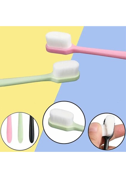 Siyah Stil Ultra-Ince Yumuşak Saç Çevre Dostu Diş Fırçası Taşınabilir Seyahat Diş Fırçası Kutulu Yumuşak Fiber Nano Diş Fırçası Hijyen Bakımı (Yurt Dışından) fırsatları