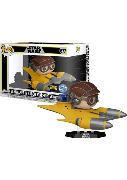 Pop Ride Deluxe Disney Star Wars - Anakin Skywalker In Naboo Starfighter With R2-D2 Only
