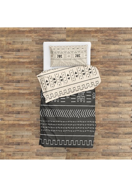 Dark Aztec & Light Aztec Çift Taraflı Nevresim Takımı