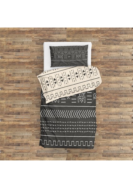 Dark Aztec & Light Aztec Çift Taraflı Nevresim Takımı