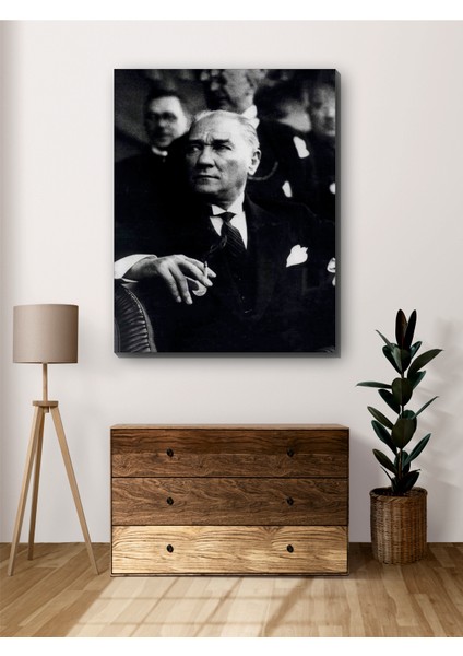 Mustafa Kemal Atatürk Portresi Modern Kanvas Tablo