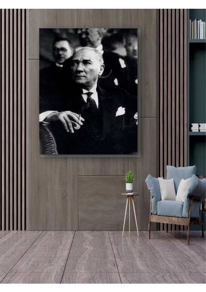 Mustafa Kemal Atatürk Portresi Modern Kanvas Tablo fiyatları