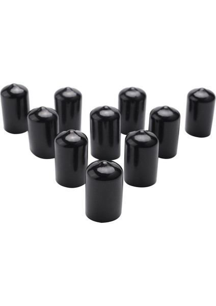 100 Adet Kauçuk Uç Kapakları 9.5mm Id Pvc Yuvarlak Boru Cıvata Kapatma Kapağı Kırmızı (Yurt Dışından) fiyatları