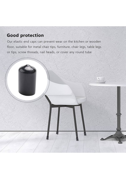 100 Adet Kauçuk Uç Kapakları 9.5mm Id Pvc Yuvarlak Boru Cıvata Kapatma Kapağı Kırmızı (Yurt Dışından) indirimleri