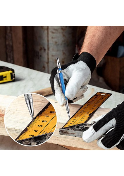 Kuru Mekanik Kurşun Kalem-1 Set * Masif Marangoz Kurşun Kalem-Siyah (Yurt Dışından)