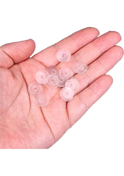 500 Adet Şeffaf Düğmeler, 0,47 Inç (12MM) Düğmeler, Dekorasyon Için (Yurt Dışından)