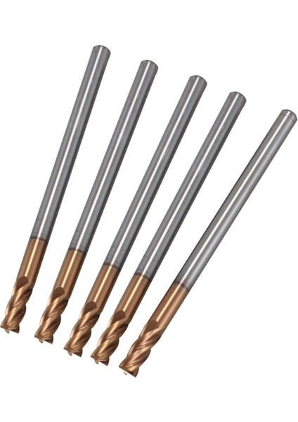 Adet 3mm Katı Karbür Parmak Frezeler Parmak Freze D3X8XD4X50L 4 Flüt Yan Freze Planya Profilleme Yüz Mill Standart Uzunluk (Yurt Dışından)