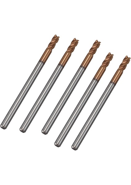 Adet 3mm Katı Karbür Parmak Frezeler Parmak Freze D3X8XD4X50L 4 Flüt Yan Freze Planya Profilleme Yüz Mill Standart Uzunluk (Yurt Dışından) indirimleri