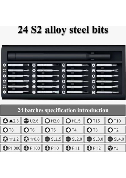 25 In 1 Tornavida Seti Manyetik Uçları Phillips Torx Hex Hassas Dıy Sökülebilir Mini Alet Çantası Akıllı Ev Için Pc Telefon Kılıfı Tamir (Yurt Dışından) modelleri