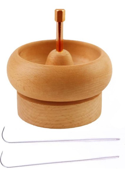 Twexqny Dıy Yapımı Boncuk Spinner Tutucu Mücevher Atölyesi Ahşap Işçiliği Proje Dize Büyük Göz Iğne Hediyeler (Yurt Dışından)