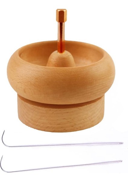 Twexqny Dıy Yapımı Boncuk Spinner Tutucu Mücevher Atölyesi Ahşap Işçiliği Proje Dize Büyük Göz Iğne Hediyeler (Yurt Dışından)