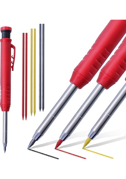Parça Marangoz Kalem Seti, 18 Parça Yedek, Marangoz Scriber Ağaç Işleme Mimarı Için Marker Işaretleme Aracı (Yurt Dışından) fırsatları