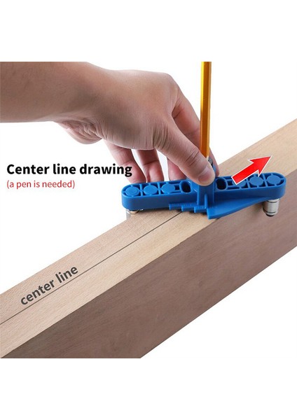 Takım 2-In-1 Düz Delik Delme Bulucu Setleri Yuvarlak Zıvana Yumruk Dıy Ağaç Işleme Araçları Abs (Yurt Dışından) fiyatları