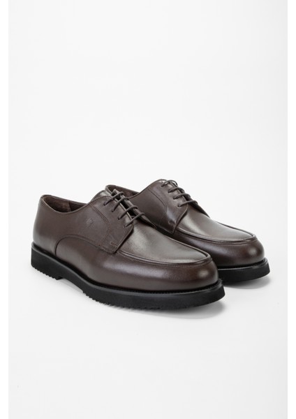 Erkek Kahverengi Deri Casual Ayakkabı 01 130876 Erk Ayk SK23/24 fiyatları