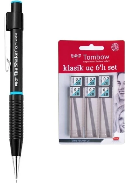 Versatil Kalem Shaker 0 7 Uç + Tombow 0 7 mm 2b Uç 6 Adet