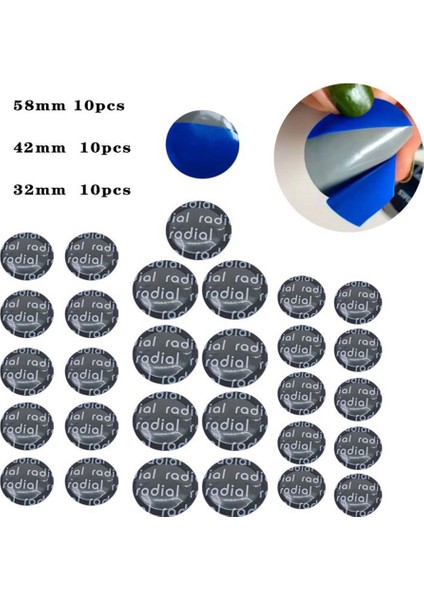 32 Adet Lastik Yama Silindiri Lastik Tampon ile Tekerlek ve Lastik Tamir Yamaları Lastik Tamir Yama Kamyon Motosiklet Bisiklet Tamir Araba Kamyonlar Için 42MM (Yurt Dışından) indirimleri