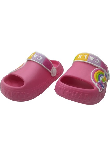 Çocuk Kaymaz Taban Yazlık Havuz Deniz Bahçe Günlük Sandalet Terlik CALX85412 modelleri