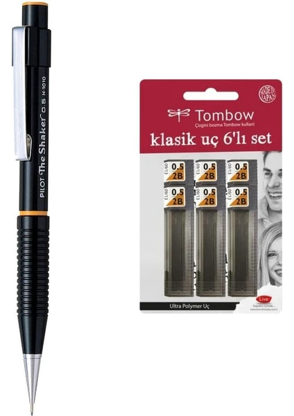 Versatil Kalem Shaker 0 5 Uç + Tombow 0 5 mm 2b Uç 6 Adet