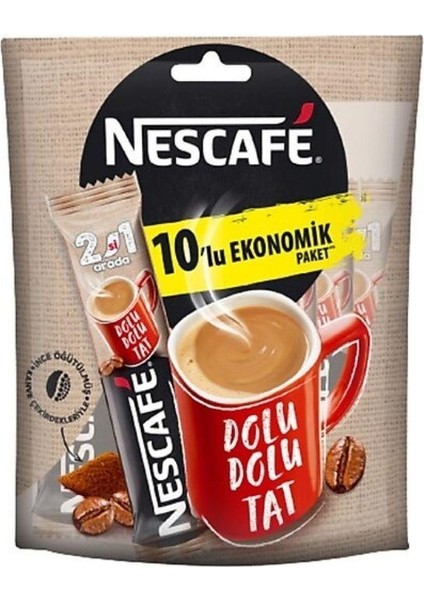 - Hazır Kahve Nescafe 2in1 Klasik 110 gr 10 Adet - 1 Paket
