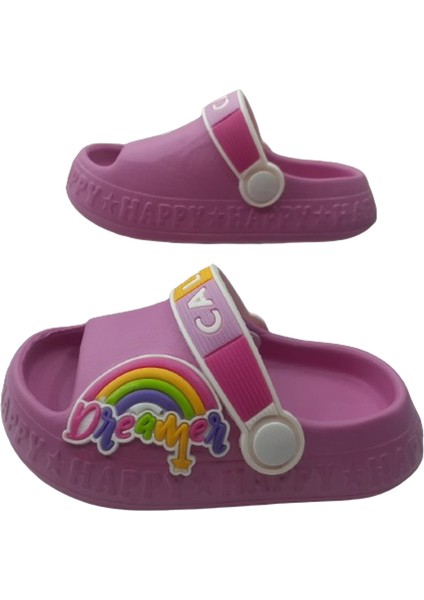 Çocuk Kaymaz Taban Yazlık Havuz Deniz Bahçe Günlük Sandalet Terlik CALX85412 fırsatları