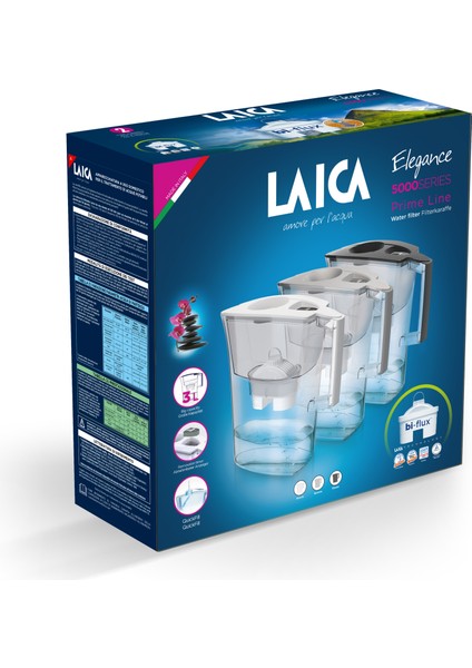 Prime Line Elegance ( Fildişi ) Dijital Sayaçlı Akıllı Filtreli Su Arıtmalı Filtre Sürahi 3.00LT.