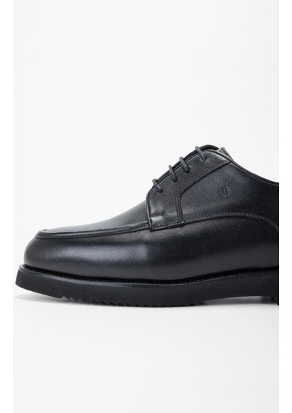 Erkek Siyah Deri Casual Ayakkabı 01 130876 Erk Ayk SK23/24 fırsatları