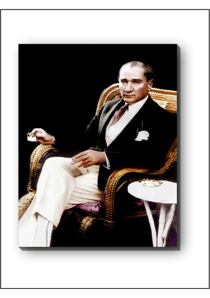 Mustafa Kemal Atatürk Türk Kahvesi Içerken modelleri