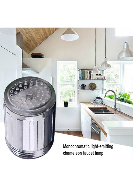 Ma 1 Adet Renkli LED Musluk Musluk Tek Renkli Su Akışı Musluğu / Musluk Mutfak ve Banyolar Için Uygun Musluk (Yurt Dışından) fırsatları