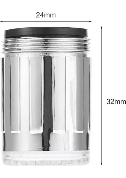 Ma 1 Çift Renkli LED Işık Su Glow Musluk Musluk Kafası Paslanmaz Çelik Su Musluğu (Yurt Dışından) indirimleri