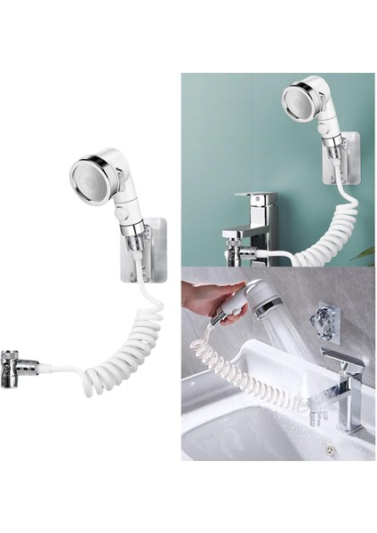 Banyo Mini Şampuan Duş Başlığı Seti Musluk Lavabo Duş Başlığı Stil 1 (Yurt Dışından)