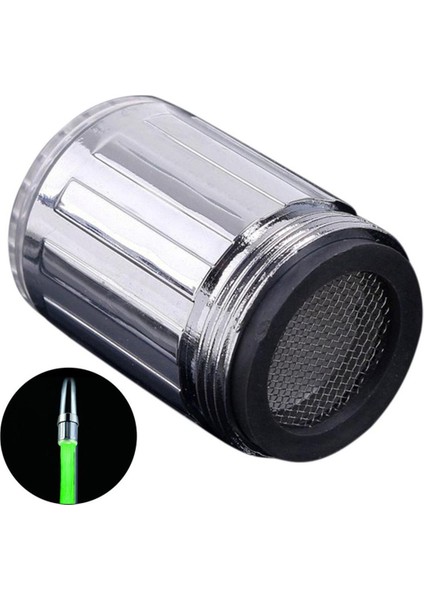 Ha 1 Set Renkli LED Musluk Ev Tipi Tek Renkli Musluk / Mutfak ve Banyolara Uygun Su Akışı Musluğu (Yurt Dışından)